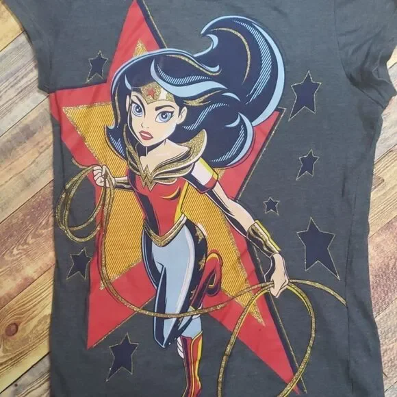 DC COMICS GIRLS WONDER WOMAN TEE SIZE XL - Picture 2 of 4